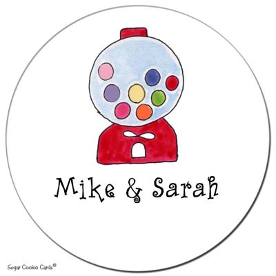 Sugar Cookie Gift Stickers - Bubble Gum Sugar Cookie Gift Stickers - Bubble Gum